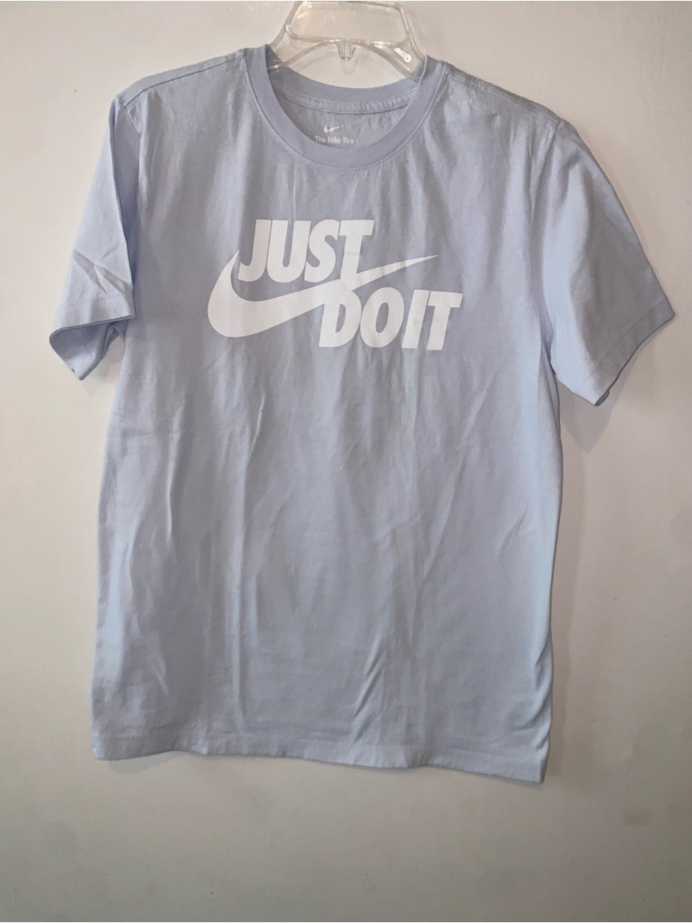 Nike Light Blue Crewneck Tee with White Swoosh